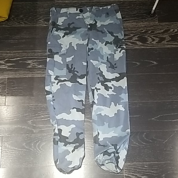 blue camouflage pants - Picture 1 of 1
